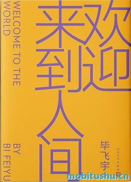 欢迎来到人间 .pdf 毕飞宇 长篇小说