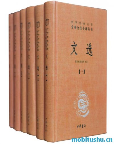 文选_全六册套装（中华书局经典三全本    。我国现存首个影响深远的诗文总集     ，精选先秦至南朝梁的名家名篇     ，天下诗文     ，舍我其谁）.mobi